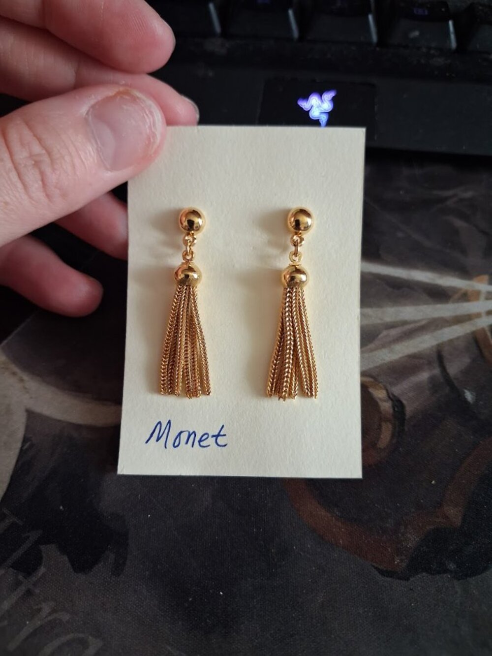 Monet dangle earrings